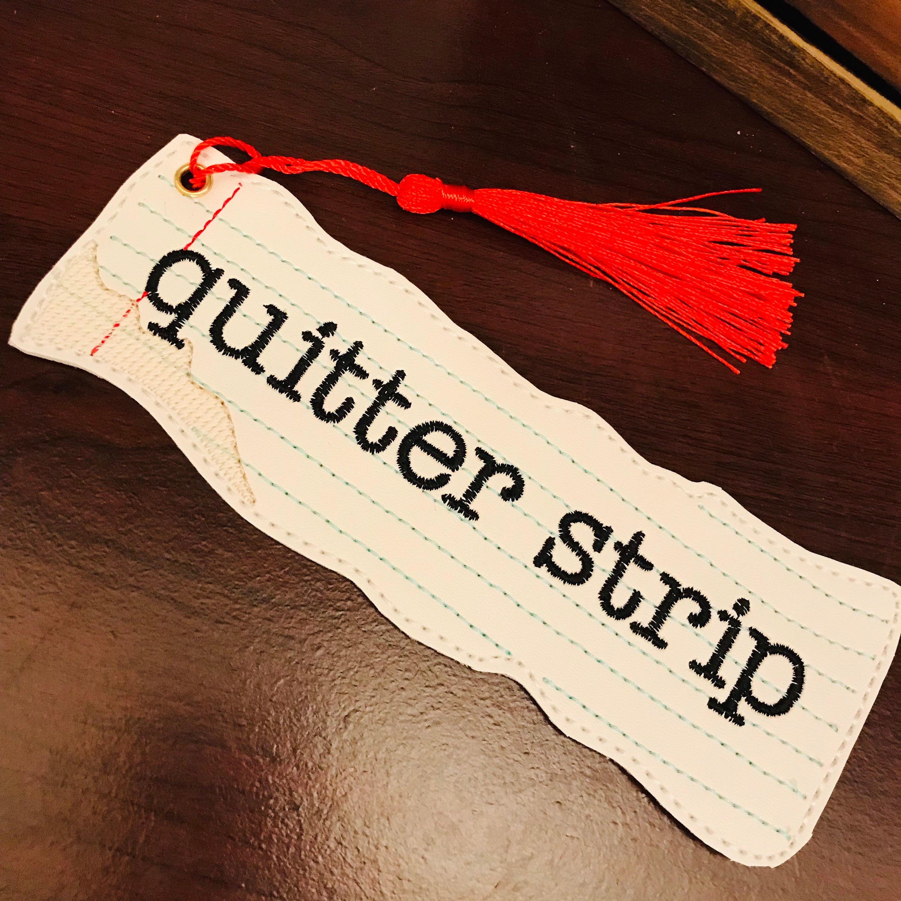 Quitter Strip Bookmark Torn Paper Bookmark Fun Bookmark Etsy