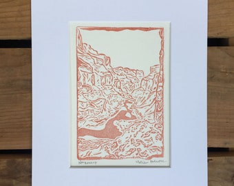 Original Grand Canyon Block Print