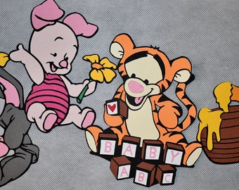 Baby Winnie the Pooh and friends die cuts