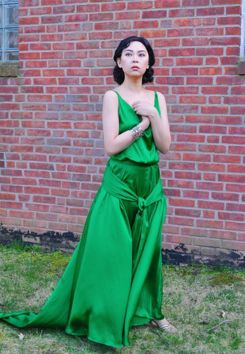 Green Atonement Dress with pockets | Etsy