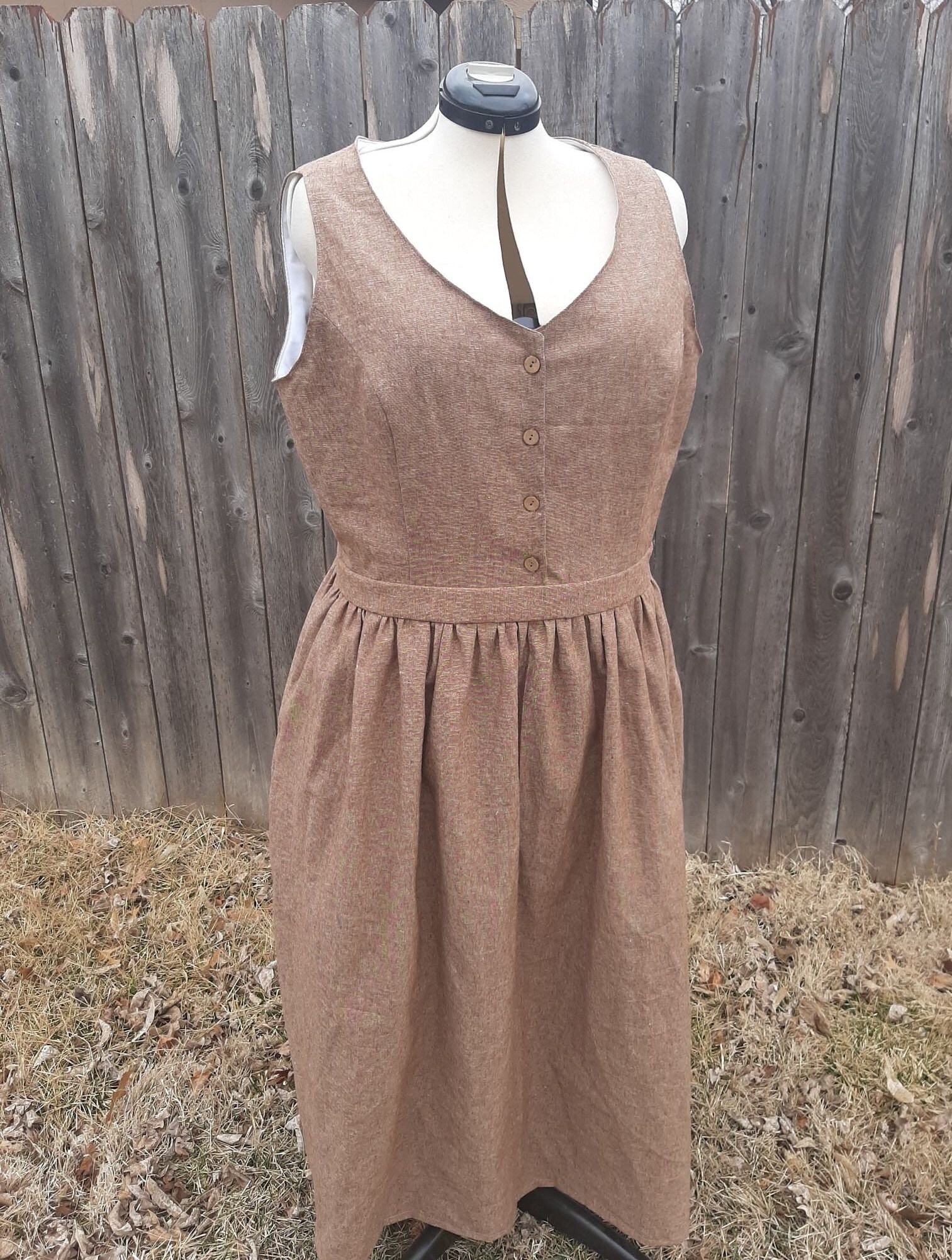 Pride and Prejudice Brown Jumper Dress 