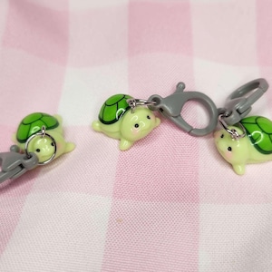 Turtle Crochet Markers/ Cute Tortoise Stitch Markers/ Animal Knitting and Crochet Accessories/ Set of 2!