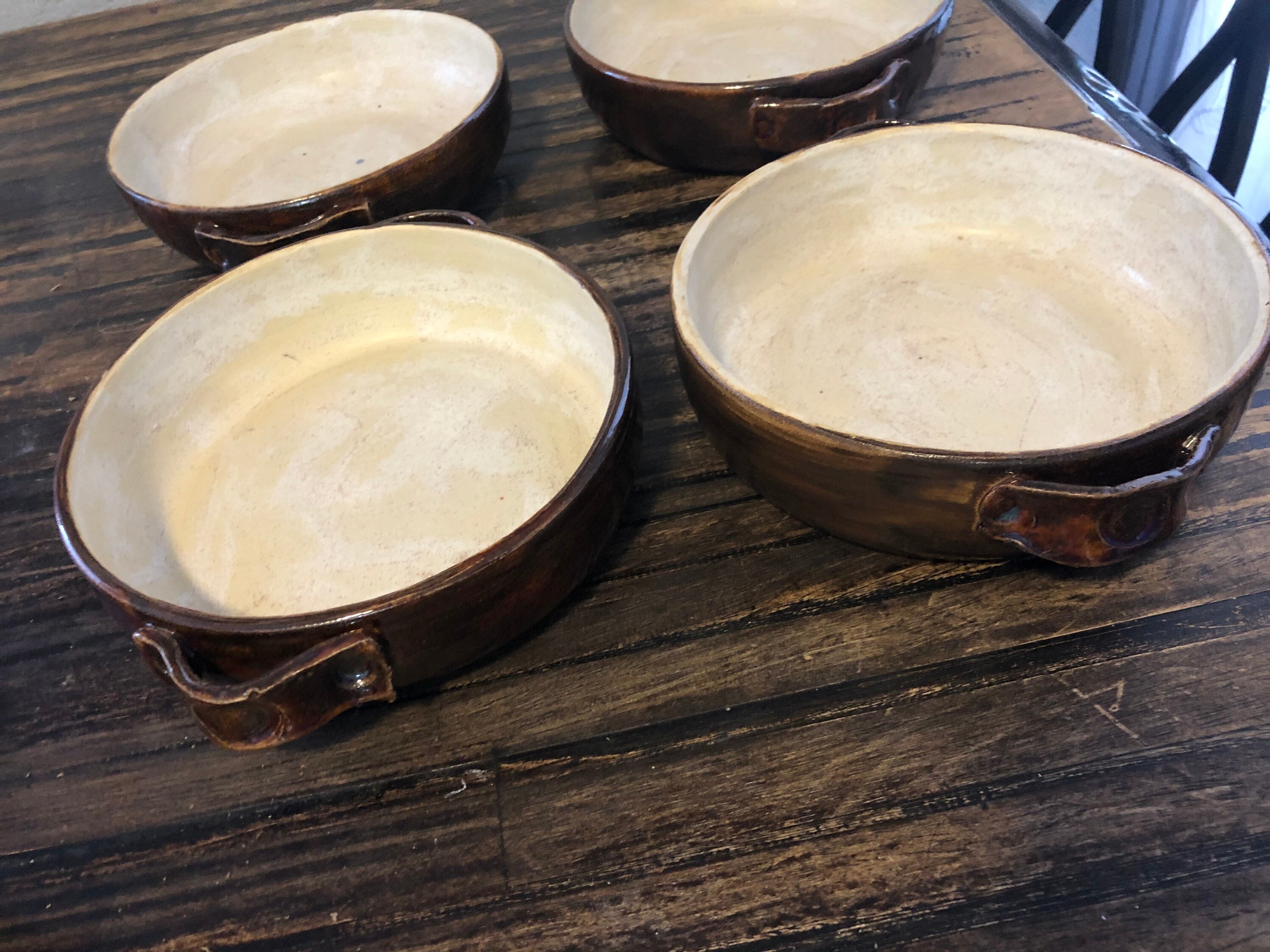 Simply beautiful rustic chili/soup bowl set of four. Etsy