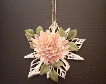 Seashell Ornament, Coastal Home Decor