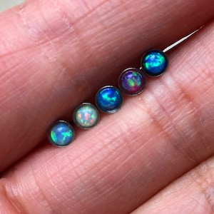 Opal earrings,Cartilage Earring 16g Helix Earring Helix Piercing Cartilage stud Cartilage Piercing