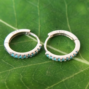 Turquoise daith ring,daith piercing, Hoop Earring，rook,cartilage,Hoop,Lobe,Cartilage, Helix,Minimalist Hoops, Best Gift