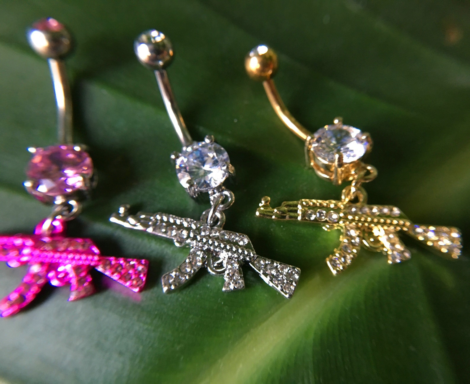 AK47 Gun Belly Ring Belly Ring Belly Button Ring Body Etsy