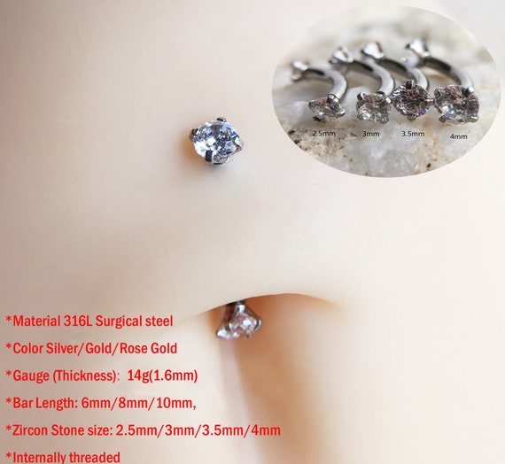 Best metal for belly button rings outlet