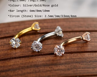 18g/16g/14g,6mm,8mm,10mm,Curved Barbell ,Eyebrow ring,rook barbell,rook earrings,Eyebrow,cartilage earring,14g for belly ring,16g for rook,
