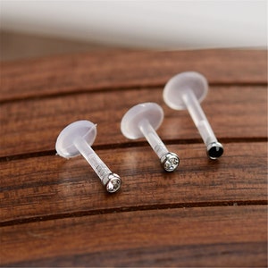 Helix BioFlex BioPlast Earring, Cartilage, Tragus Medusa Monroe Lip Rings 16G