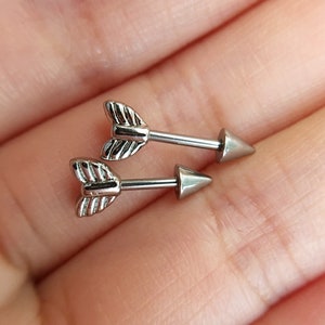 arrow earrings,Cartilage Earring 16g Helix Earring Helix Piercing Cartilage stud Cartilage Piercing