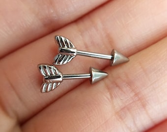 arrow earrings,Cartilage Earring 16g Helix Earring Helix Piercing Cartilage stud Cartilage Piercing