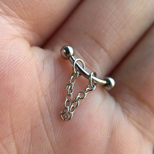 sopracciglio, anello per sopracciglia, bilanciere della torre, gioielli perforante per il corpo, orecchini di torre, gioielli barbell curvi per sopracciglia - orecchino cartilagine 16g