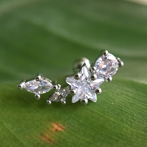 CZ earrings,Cartilage Earring 16g Helix Earring Helix Piercing Cartilage stud Cartilage Piercing