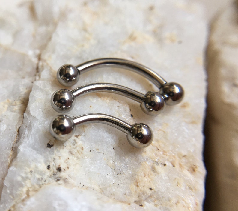 16G/14g Surgical Steel Belly Button Ring,Navel Piercing Ring,Two Ball Belly Ring,Belly Ring.Eyebrow Piercing. Small Belly ring.lip Ring,gift image 6