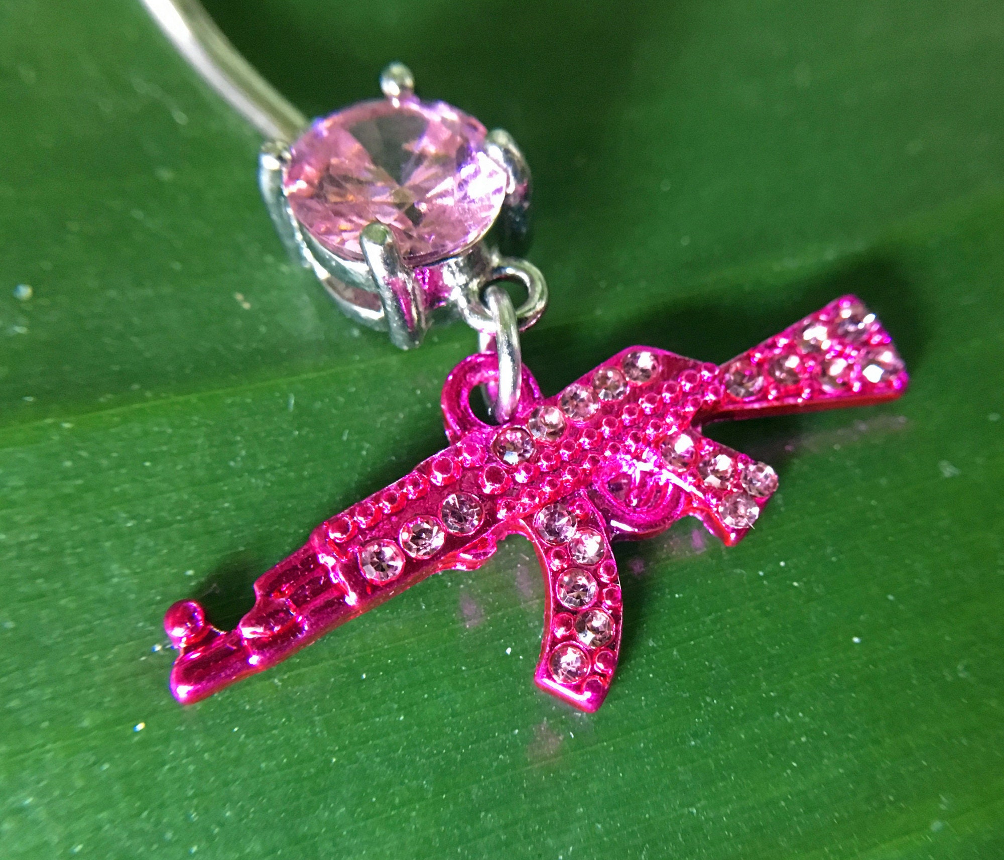 Ak 47 belly button ring deals