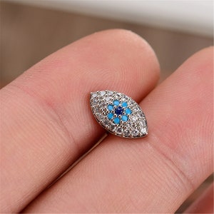 Eye earrings,Cartilage Earring 16g Helix Earring Helix Piercing Cartilage stud Cartilage Piercing,Devil's eyes
