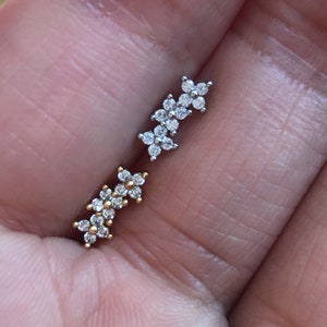 Blumen Ohrringe, Knorpel Ohrring Helix Ohrring Helix Piercing Knorpel Bolzen Knorpel Piercing