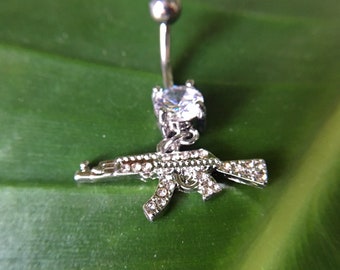 AK47 Gun belly ring Belly Ring Belly Button Ring Body Jewelry Belly Ring Best Gift For Her belly ring