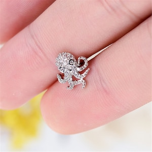 octopus earrings,Cartilage Earring Helix Earring Helix Piercing Cartilage stud Cartilage Piercing