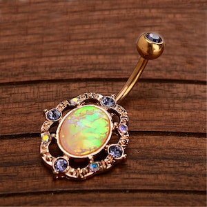 Bauch Ring, Bauchnabel Ring, Körper Schmuck, Bauch Ring, beste Geschenk für sie, Gem Bauch Ring