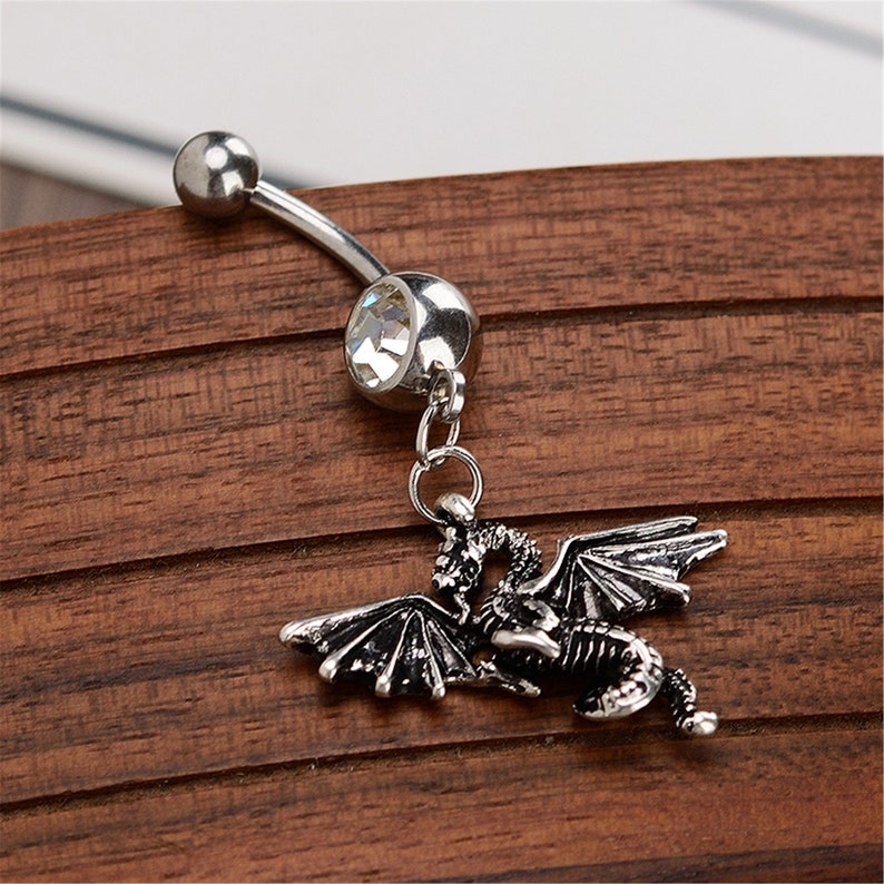 Dragon Belly Ring Belly Button Ring Body Jewelry Belly Etsy