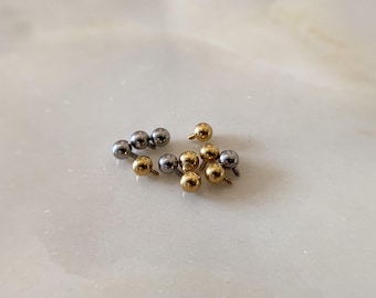 3mm Basic Spare Internally Threaded Titanium Ball/ Suitable for 16g/18g Barbell Balls /Thread Size 0.9mm