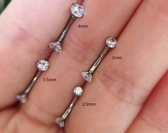 14G 2,5 mm/3 mm/3,5 mm/4 mm Pierre/CZ Anneau de ventre, Piercing au nombril, Anneau de nombril, Bijoux de corps, Anneau de ventre, Meilleur cadeau pour vous