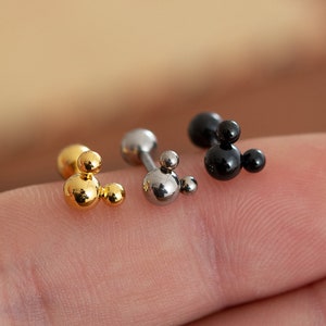 Cat earrings,Cartilage Earring, 16g, Helix Earring,Helix Piercing,Cartilage stud,Cartilage Piercing, Lobe,tragus