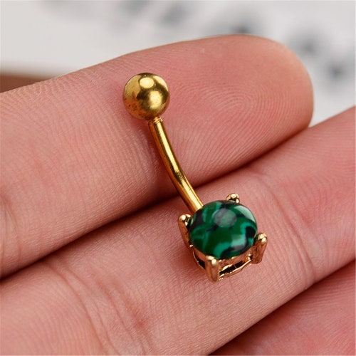 Belly Button Rings / Gold Belly Button Jewelry Navel Etsy