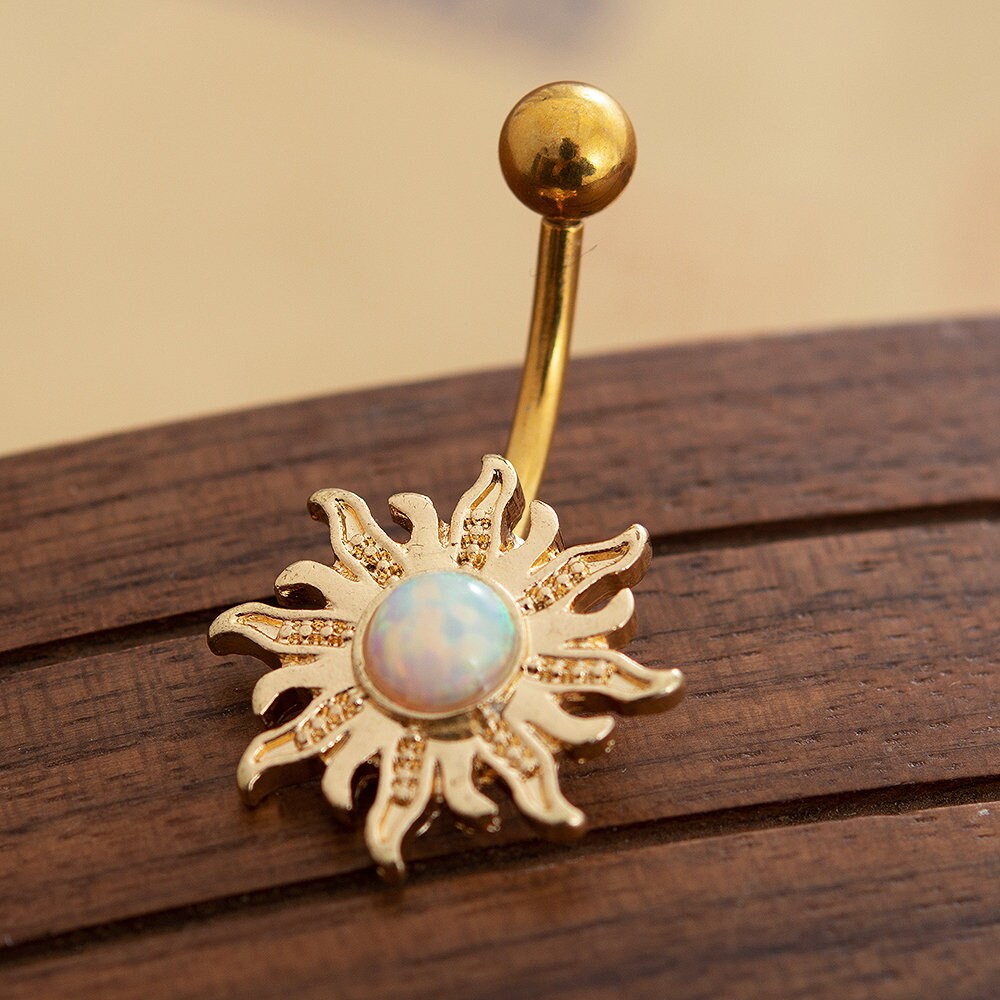 Sun belly button rings discount