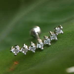 CZ oorbellen, Kraakbeen Oorbel Helix Earring Helix Piercing Kraakbeen stud Kraakbeen Piercing