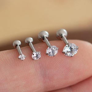 CZ earrings,Cartilage Earring 16g Helix Earring Helix Piercing Cartilage stud Cartilage Piercing