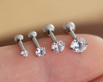 CZ earrings,Cartilage Earring 16g Helix Earring Helix Piercing Cartilage stud Cartilage Piercing