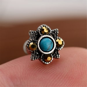 Bloem oorbellen, Kraakbeen Oorbel Helix Earring Helix Piercing Kraakbeen stud Kraakbeen Piercing