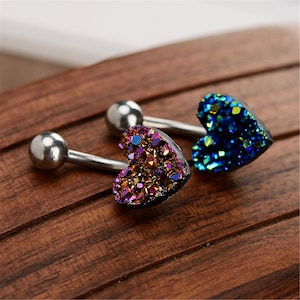 Druzy Belly Ring, Belly Button Ring, Body Jewelry, Belly Ring, Best Gift For Her, belly ring,girlfriend belly ring