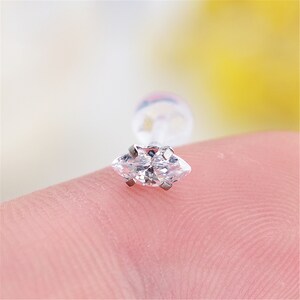 Zirkon Ohrringe, Knorpel Ohrring 16g Helix Ohrring Helix Piercing Knorpel Stud Knorpel Piercing