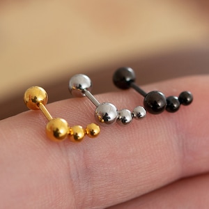 Kugel Ohrringe, Knorpel Ohrring, 16g, Helix Ohrring, Helix Piercing, Knorpel Stud, Knorpel Piercing, Lobe, Tragus