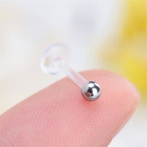 Silver ball earrings,Cartilage Earring 16g Helix Earring Helix Piercing Cartilage stud Cartilage Piercing,Labret