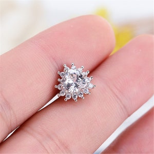 Zircon earrings,Cartilage Earring 16g Helix Earring Helix Piercing Cartilage stud Cartilage Piercing