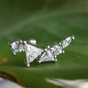 CZ earrings,Cartilage Earring 16g Helix Earring Helix Piercing Cartilage stud Cartilage Piercing