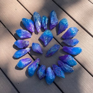 Giant Berry Ombré Aura Quartz Crystal Point