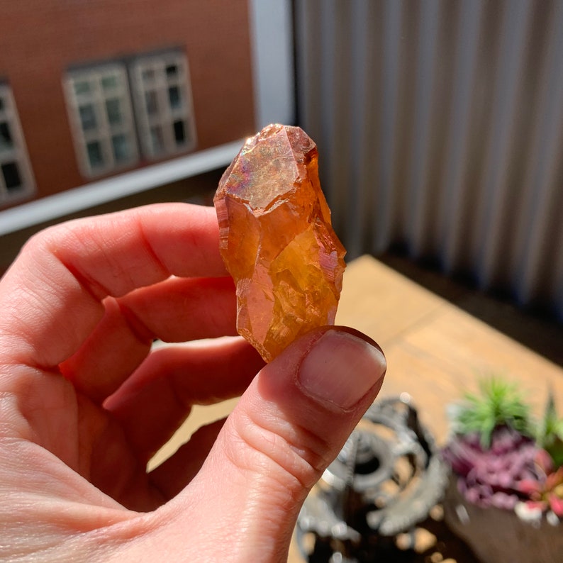 tangerine quartz point tangerine quartz point