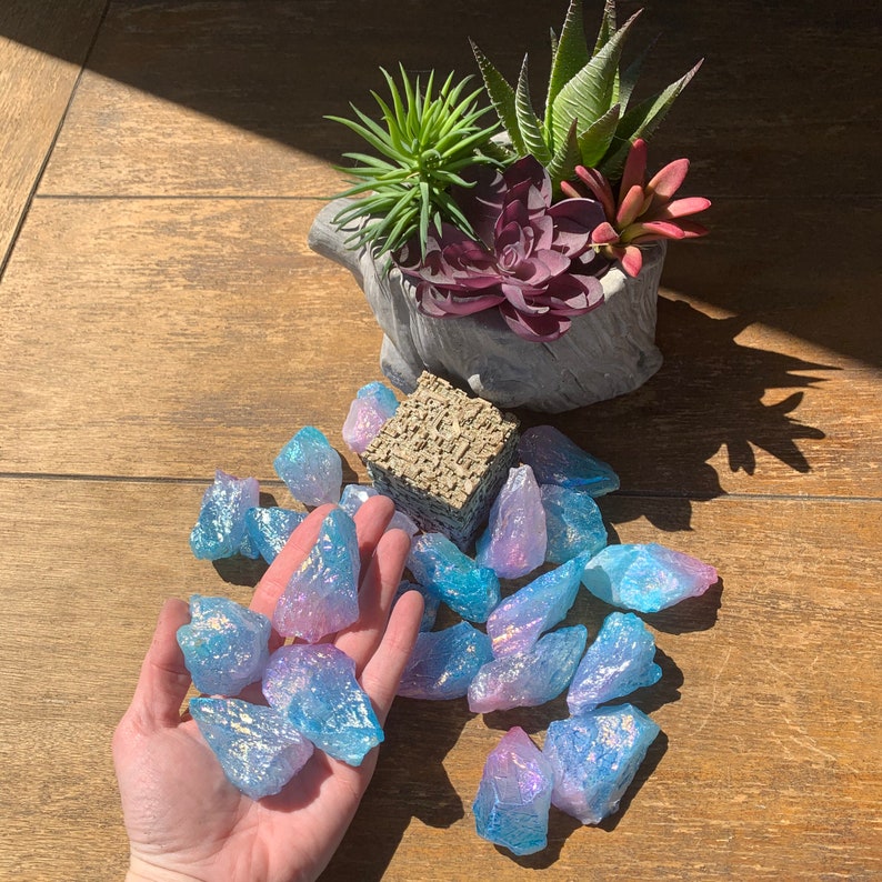 Cotton Candy Aura Quartz 40g Etsy