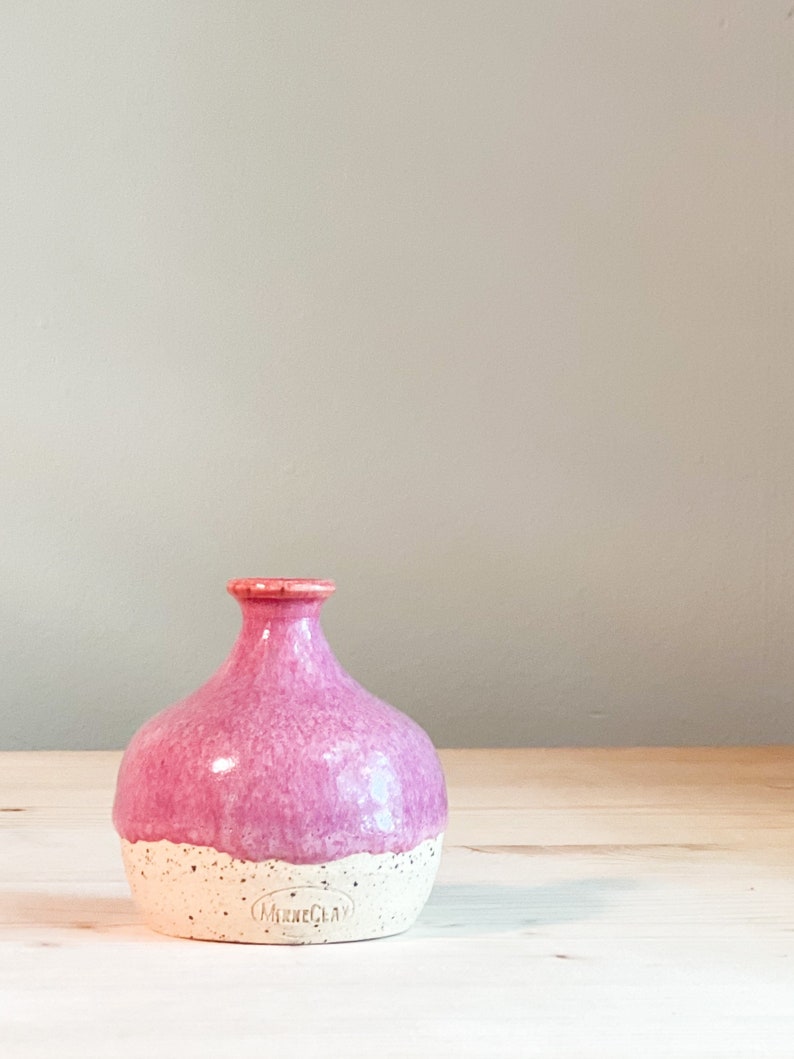 Ceramic Watering Bell-Raspberry Pink image 1