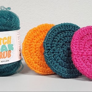 Kitchen Scrubby Using Lion Brand Stitch Soak Scrub 100% Nylon   ***DIGITAL DOWNLOAD ONLY***