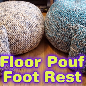 Floor Pouf / Foot Rest    ***DIGITAL DOWNLOAD ONLY***