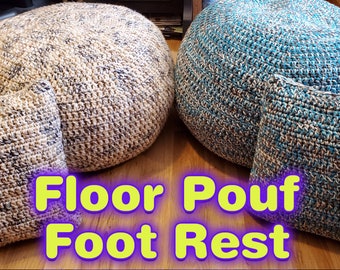 Floor Pouf / Foot Rest    ***DIGITAL DOWNLOAD ONLY***