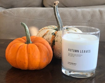 Autumn Leaves Hand Poured Soy Wax Candle