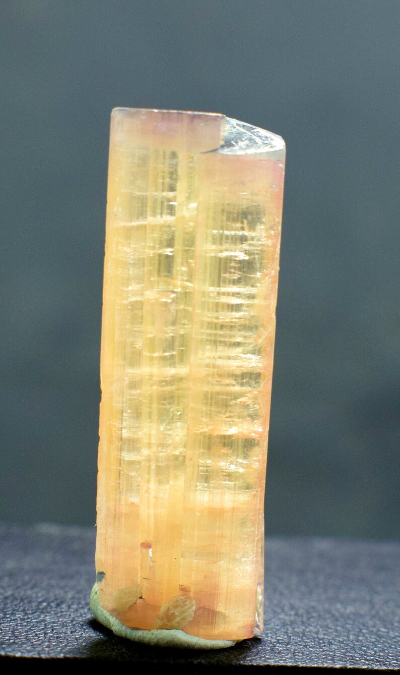 35.25 Carats Terminated And Undamaged Pink shops Cap Orange color Tourmaline Crystal From Afghanistan - 38*13*8 mm mm